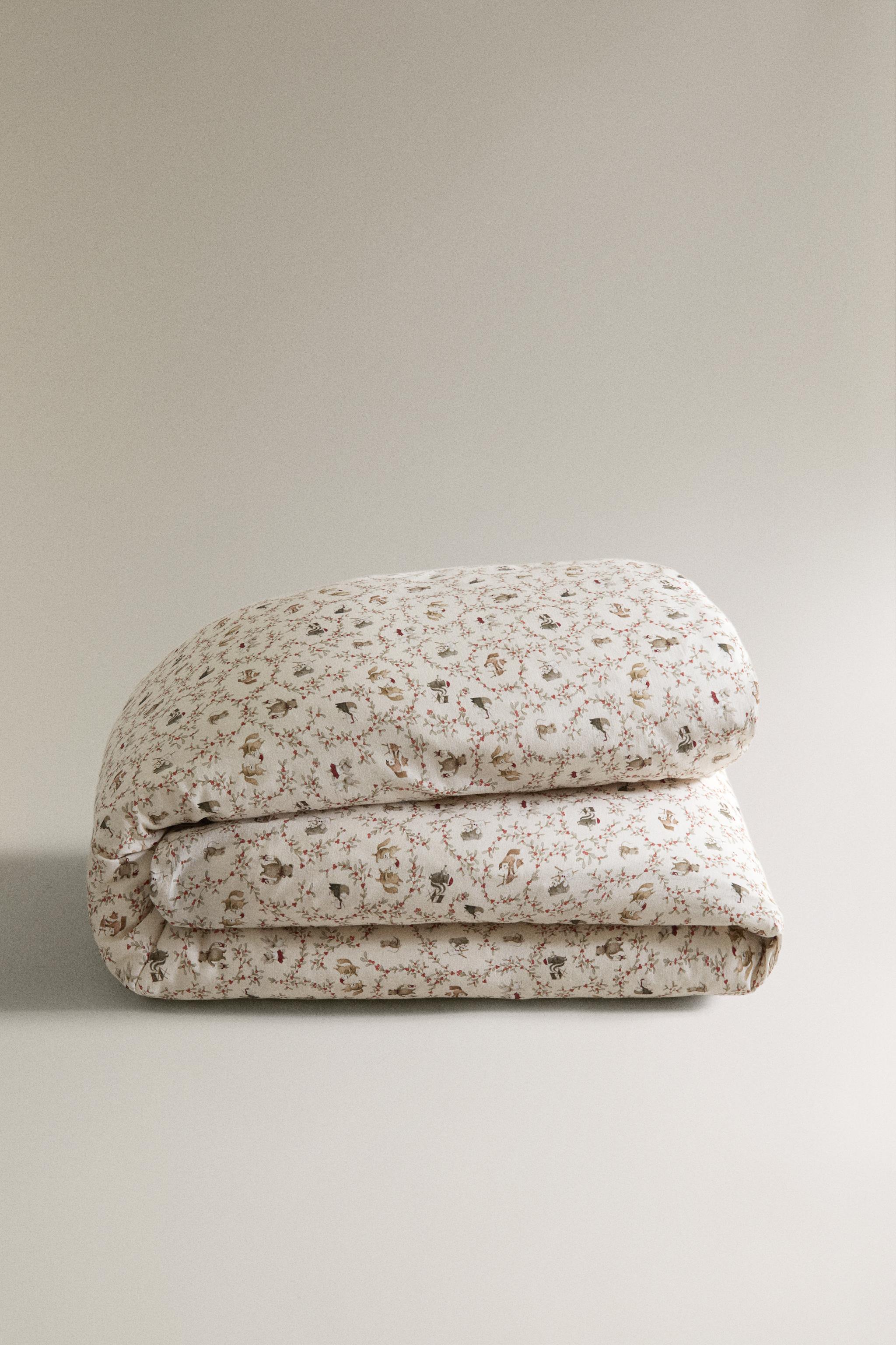 HOUSSE DE COUETTE ENFANT ANIMAUX NOËL